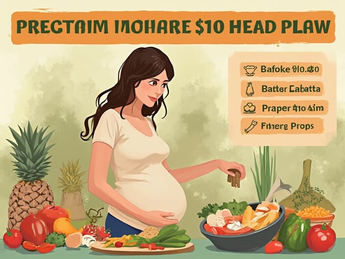 Balanced meal plan for pregnant women with focus on essential nutrients