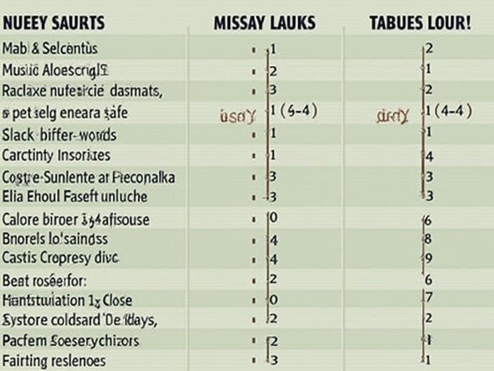 Comparison of calorie counting methods and their effectiveness