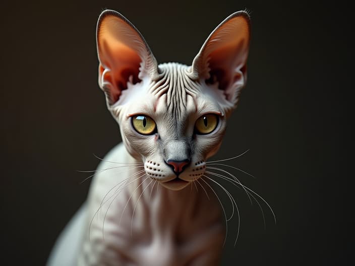 Exotic cat breeds, such as the Sphynx or the Manx