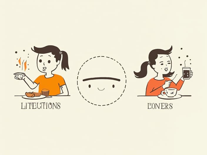 Illustration showing the connection between emotions and eating behaviors