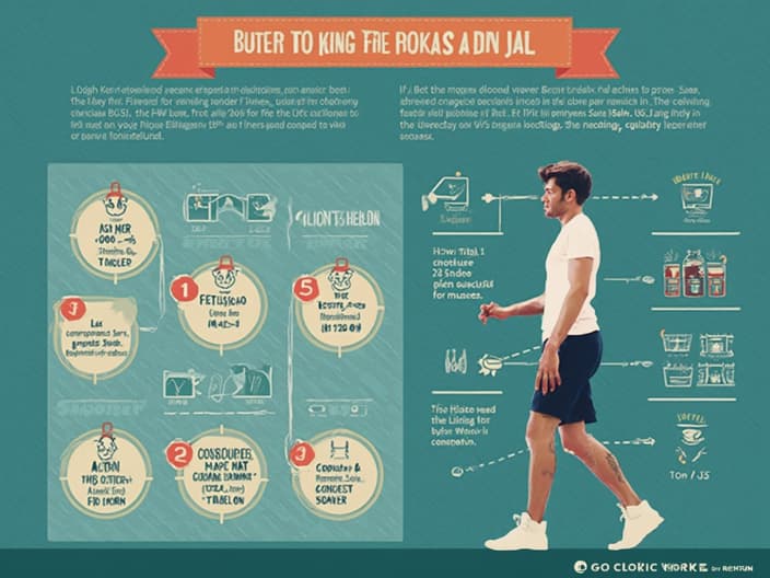 Infographic showing effects of alcohol on fitness progress, trainer explaining