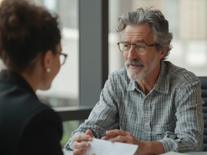 Manager providing feedback to an employee in a supportive manner