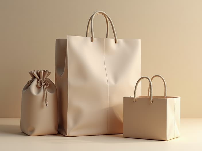 Minimalist packaging fashion, sustainable shopping, zero waste