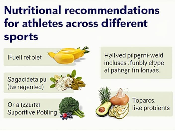 Nutritional recommendations for athletes across different sports