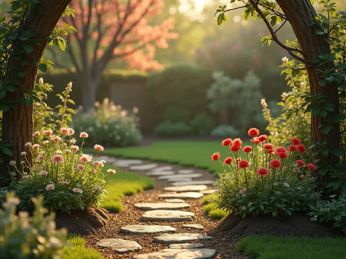 Preparing the garden for spring, outdoor setting with studio lighting