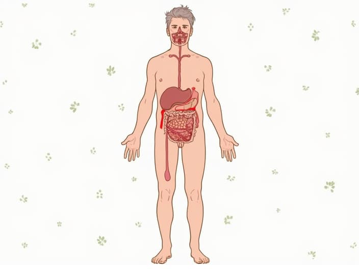 Signs and symptoms of caloric deficit illustrated on human body