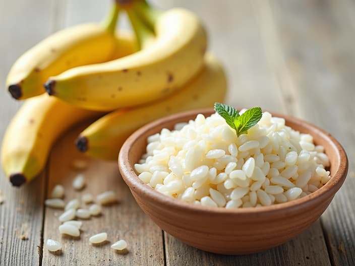 Soft and easily digestible foods for stomach ulcers, such as bananas, rice, and yogurt