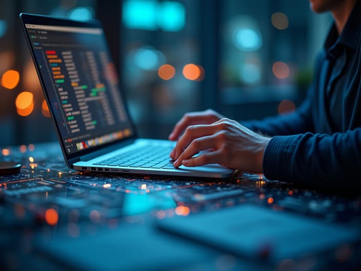 Studio photo of a job market report with programming skills and career opportunities