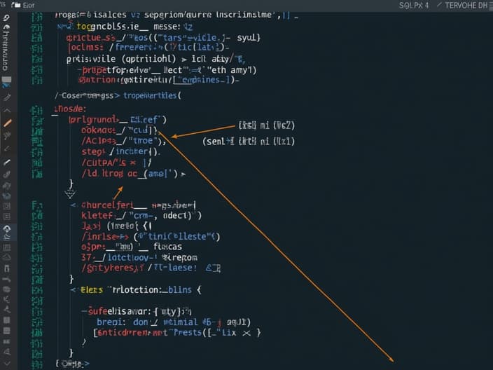 Studio shot of SQL query execution plan with optimization suggestions