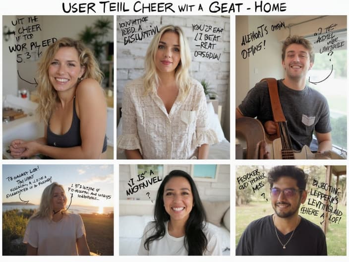 User-generated content campaign, showcasing customer photos and testimonials