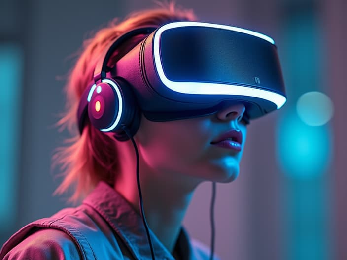 VR glasses fashion trends, tech accessories, futuristic style